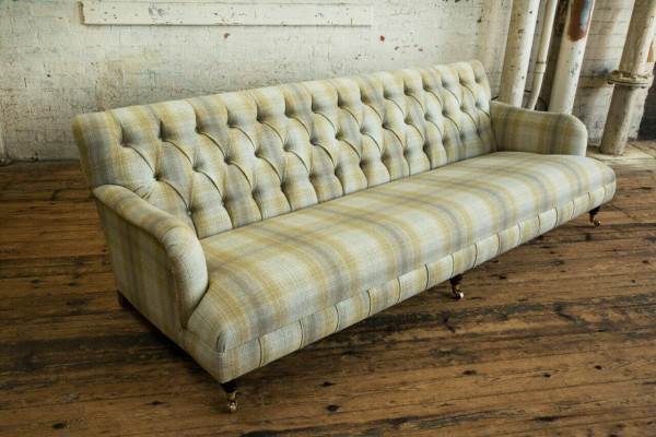 Chesterfield Polster Sofas Design Textil Sofa 4 Sitzer Sofa Luxus Design Couch