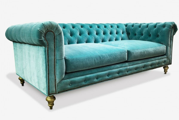 Sofa Luxus Textil Chesterfield Couch Sofas Polster 3 Sitzer Dreisitzer Sofas Neu