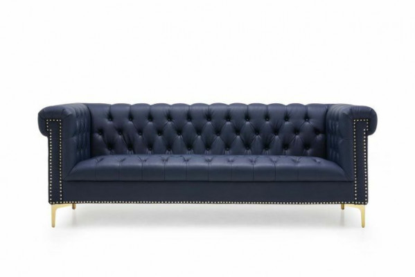 Chesterfield Leder Polster Design Sofa Luxus Couch Klassische Sofa 3 Sitzer Neu