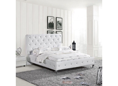 Chesterfield Bett Design Schlafzimmer Englisches Betten 140x200cm Textil Polster