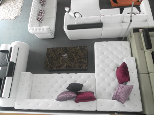 Luxus Ecksofa Couch Wohnlandschaft Sofa Polster Sitz L Form Garnitur Neu