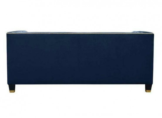 Chesterfield Blaue Sofagarnitur 3tlg Set Couch Garnituren Sitz Polster Gruppe