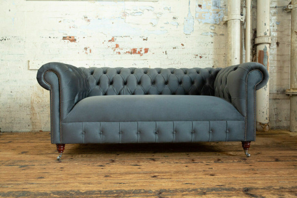 Moderner grauer Dreisitzer Luxus Wohnzimmer 3-Sitzer Sofa