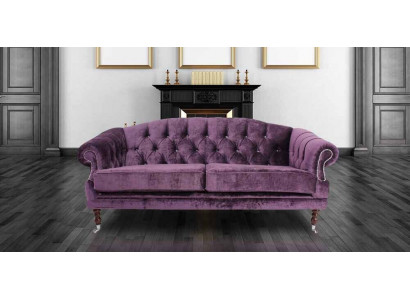 Barock Rokoko Sofa Couch Textil Samt Chesterfield - Designer Couchen