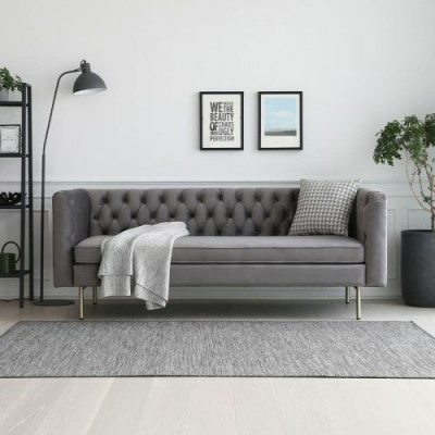 Sofa Luxus Textil Chesterfield Couch Sofas Polster 3 Sitzer Italienische Möbel