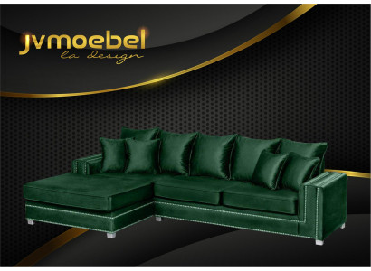 Ecksofa L-form Textil Luxus Design Wohnlandschaft Polster Couch Couchen Möbel