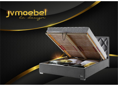 Boxspring Luxus Bett Betten Doppel Möbel Stoff 140 160 180 x 200cm Schlafzimmer