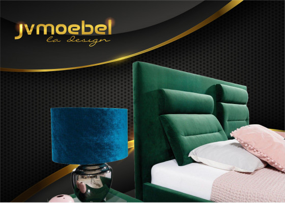 Luxus Boxspring Bett Doppel Design Stoff Hotel Grüne Betten Schlafzimmer Möbel