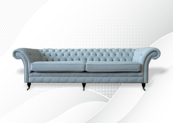Polster Sofas Design Luxus Couch Sofa 4 er Stoff Couchen Viersitzer Samt Neu