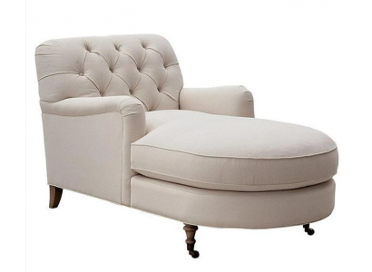 Beige Chaiselongue Chesterfield Möbel Liege Wohnzimmer Moderne