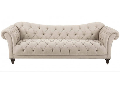 Beige Couch mit knöpfen Chesterfield Sofa Polster Sitz Couchen Sofas Luxus Neu