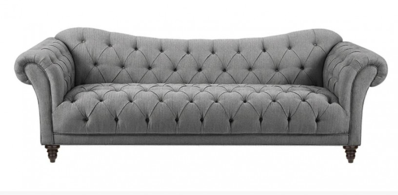 Beige Couch mit knöpfen Chesterfield Sofa Polster Sitz Couchen Sofas Luxus Neu