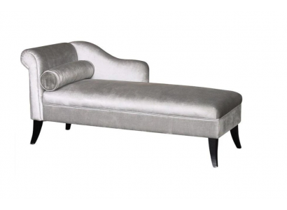 Chaiselongue Kreative Möbel Wohnzimmer Modern Design Sofa Stoff Silber