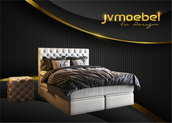 Bett 2x Nachttisch 3 tlg. Schlafzimmer Set Design Luxus Möbel Modern Betten Neu
