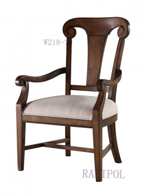 Klassischer Stuhl Esszimmerstuhl Holz braun Armlehnen Sessel Lehnstuhl Stühle