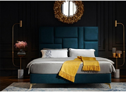 Designbett 180x200cm Doppelbett Bett Ehebett Design Luxus Luxur Polsterbett Neu