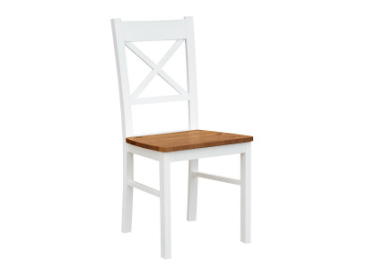 Landhaus Sessel Stuhl 1x Esszimmer Echtholz Lounge Sitz Polsterstuhl Holz Neu