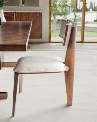 Brauner Esstisch Designer Tische Tisch + 4x Lehnstuhl Möbel 5tlg. Set