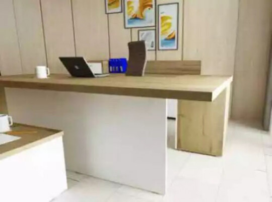 Büro Modernes Set Eckschreibtisch brauner Couchtisch Aktenschrank 3tlg.