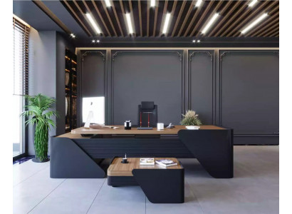 Luxus Schreibtisch + Couchtisch Moderner Tisch 2tlg. Möbel Einrichtung