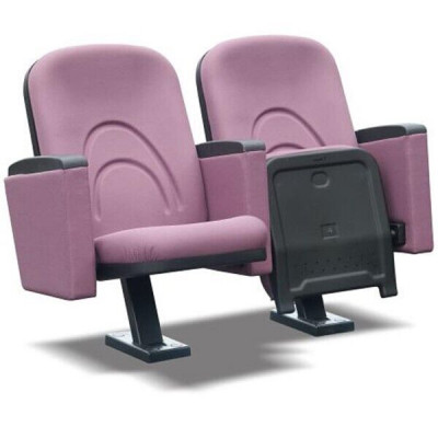 Modern Sessel Sessel Sofa 1 Sitzer für Theater Kino Design Luxus Rosa Textil