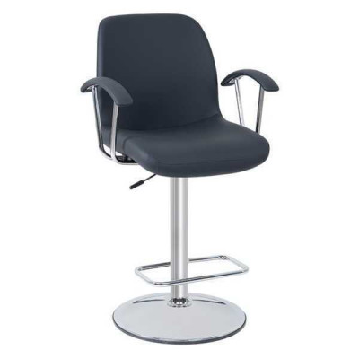 Modern Grau Stuhl Designer Barhocker Metall stilvoll Luxus Möbel Hocker