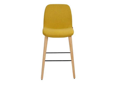 Esszimmerstuhl Luxus Gelb Stühle Stuhl Design Lehnstuhl Möbel Holzstuhl Neu