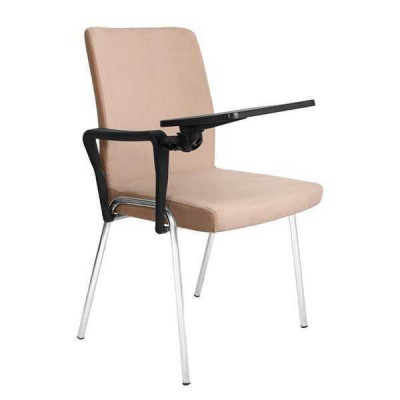 Stilvoller Beige Sessel Moderner Sessel Top-Qualität Design Bürostuhl neu