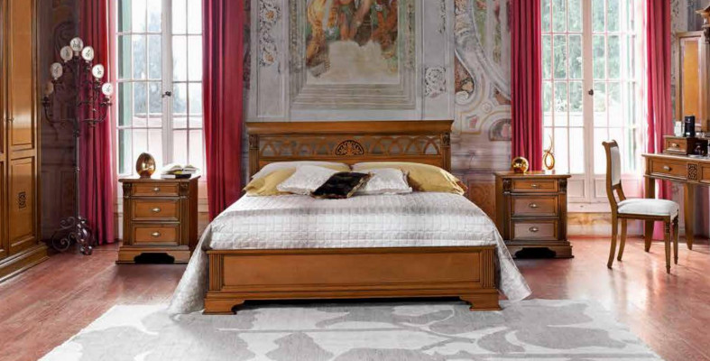 Doppelbett Bett Ehebett Design Luxus Betten Barock Rokoko Antik Stil