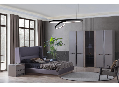 Schlafzimmer Set Bett Kleiderschränke Schrank Betten 2x Nachttische 4tlg.