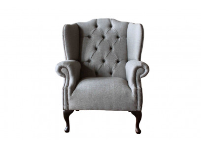 Luxus Polster Klassische Chesterfield Sessel Ohrensessel Einsitzer Neu