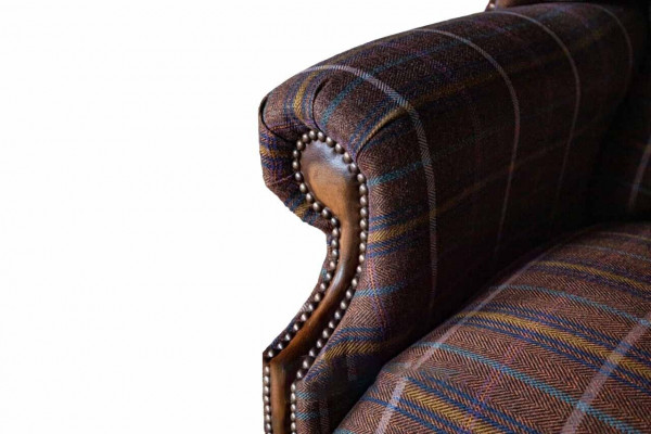 Chesterfield Design Sofa Sessel Couch Polster Ohrensessel 1 Sitzer Neu