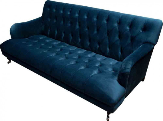 Chesterfield Design Luxus Polster Sofa Couch Sitz Garnitur Textil Neu
