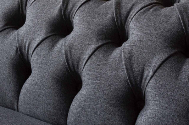 Chesterfield Sofa 3 Sitzer Couch Polster Luxus Textil Couchen Sofas