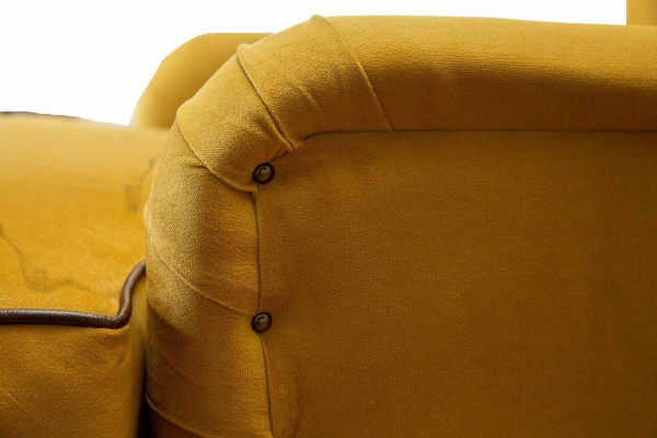 Sessel 1 Sitzer Sofas Stoff Wohnzimmer Textil Luxus Möbel Einsitzer Chesterfield