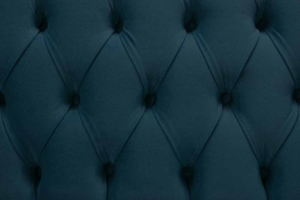 Chesterfield Design Luxus Polster Sofa 3 Sitzer Blau Couch Textil Neu