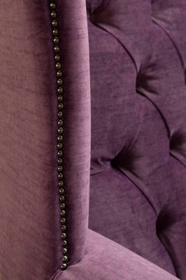 Ohrensessel Designer Textil 1 Sitzer Couchen Polster Chesterfield Sitz