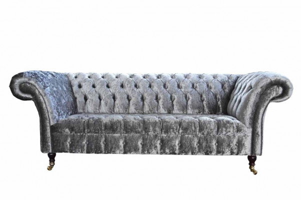 Design Chesterfield Sofa 3 Sitzer Couch Polster Sofas Wohnzimmer Big XXL