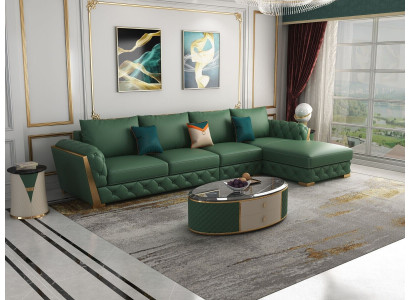 Ecksofa L-Form Garnitur Design Modern Sofas Couch Wohnlandschaft Ledersofa Sofa