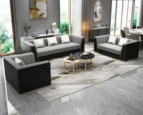 Sofagarnitur 3 2 1 Sitzer Set Design Sofa Polster Couchen Couch Modern