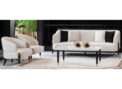 Sofagarnitur 3+1+1 Sitzer Set Design Sofa Neu Polster Couchen Couch Garnitur Neu