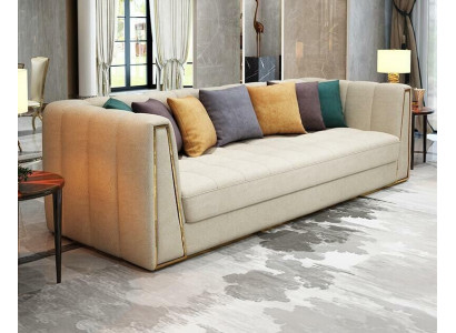 Dreisitzer Wohnlandschaft Modernes Sofa 3 Sitzer Ledersofa Designer