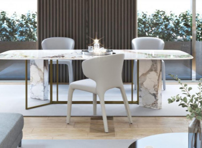 Luxus Möbel Marmor Tische 180x90cm Wohnzimmer Hotel Esszimmer Tisch Designer Neu