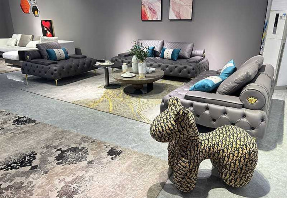 Sofa 3 Sitzer Möbel Leder Dreisitzer Sofas Wohnzimmer Stil 3er Chesterfield