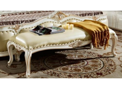 Fußhocker Bank Schlafzimmer Bänke gepolsterte Sitzbank Möbel Barock