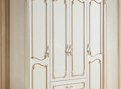 Kleiderschrank Weiß Elegantes Schlafzimmer Design Klassische Möbel Luxus