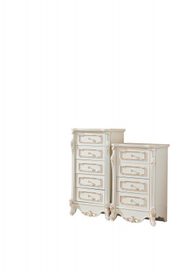 Schlafzimmer Set Weiß Design Elegantes 2x Kommode Klassische Möbel Luxus 2tlg.