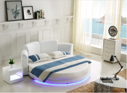 Bett Rund Betten Doppel Luxus Schlafzimmer Möbel Rundes Hotel Gestell