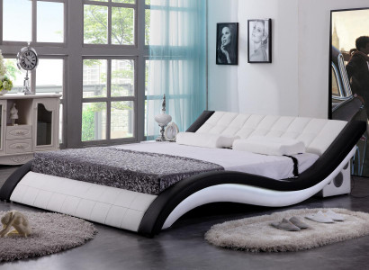 Bett Design Digital USB Betten Luxus Schlafzimmer Möbel Leder Doppel