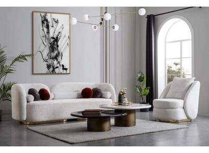 Luxus Sitzmöbel Wohnzimmer Garnitur 3+1 Couchtisch 4tlg. Sofagarnitur